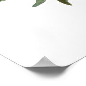 Kinderzimmer-Druck für die Blume der Aquarellbilde Poster (Ecke)