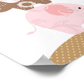 Kinderzimmer Elefantenmädchen Poster (Ecke)