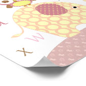 Kinderzimmer-Eule-Alphabet Poster (Ecke)