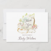 Kinderzimmer Farm Animal Baby Dusche Dankeskarte (Vorderseite)