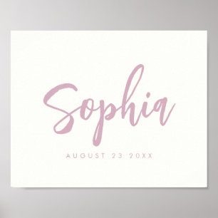 Kinderzimmer für Baby-Name-Zimmer für kundenspezif Poster