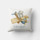 Kinderzimmer für Bärenname Kissen (Rückseite)