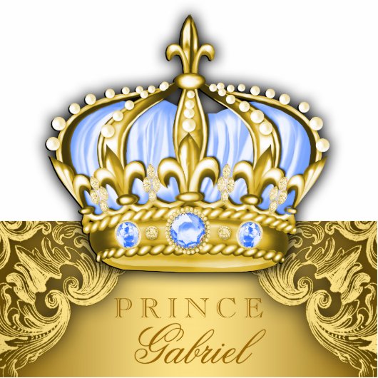 Kinderzimmer für Blauen und Golden Prince Freistehende Fotoskulptur (Vorne)