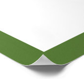 Kinderzimmer für den benutzerdefinierten grünen Bu Poster (Ecke)