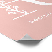 Kinderzimmer für den Buchstaben R Name des Farbflo Poster (Ecke)