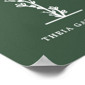 Kinderzimmer für den Buchstaben T Name des Farbflo Poster (Ecke)