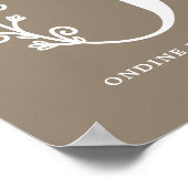 Kinderzimmer für die Schriftfarbe des Farbflors Poster (Ecke)