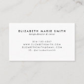 Kinderzimmer für gepottete Wasserfarben Visitenkarte (Rückseite)