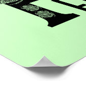 Kinderzimmer für kundenspezifische Farbkäfer-Monog Poster (Ecke)