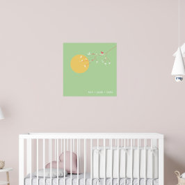 Kinderzimmer für Neugeborene Kindermädchen Kunst d Poster