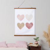 Kinderzimmer für neutrale Wasserfarben Wandteppich Mit Holzrahmen (Schlafzimmer)