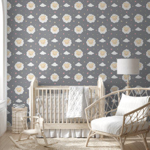 Kinderzimmer für Schafe und Stars Tapete
