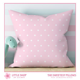 Kinderzimmer für schwarz rosa Polka-Punktmuster Kissen