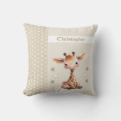 Kinderzimmer geben den Namen niedliche Giraffe bra Kissen (Vorderseite)