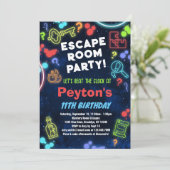 Kinderzimmer Geburtstagsfeier Einladung (Stehend Vorderseite)