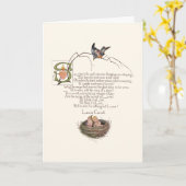 Kinderzimmer Gedicht von Lewis Carroll Karte (Gelbe Blume)