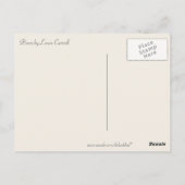 Kinderzimmer Gedicht von Lewis Carroll Postkarte (Rückseite)