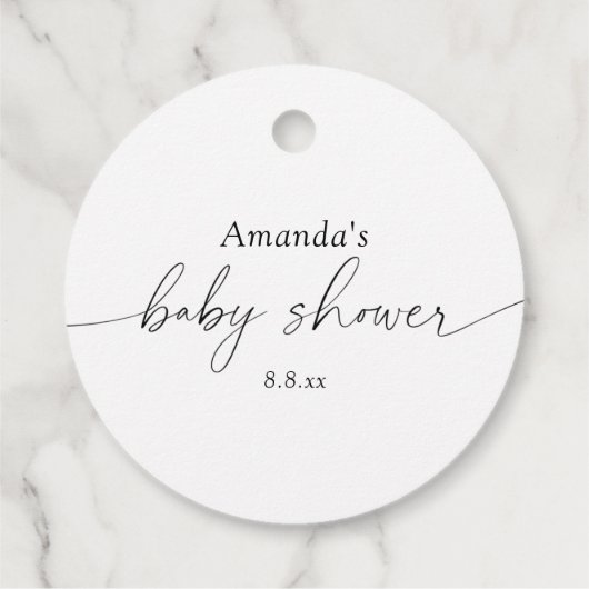 Kinderzimmer geschlechtsneutral Kinderdusche Geschenkanhänger (Rückseite)