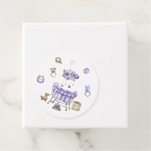 Kinderzimmer geschlechtsneutral Kinderdusche Geschenkanhänger (Beispiel)