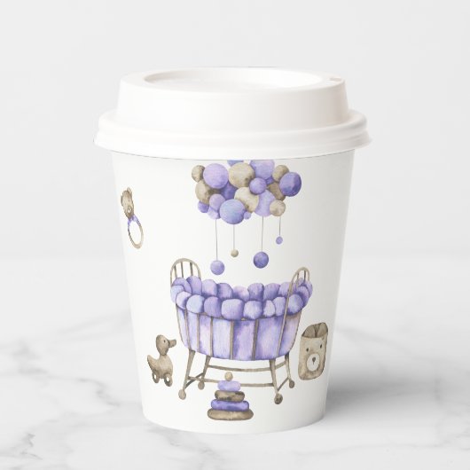 Kinderzimmer geschlechtsneutral Kinderdusche Pappbecher (Vorderseite)