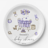 Kinderzimmer geschlechtsneutral Kinderdusche Pappteller (Vorderseite)