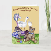 Kinderzimmer Herzlichen Glückwunsch zu Ihrem neuen Karte (Vorderseite)