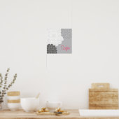 Kinderzimmer in Grau und Weiß Poster (Küche)
