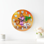 Kinderzimmer "Jesus Cartoons wall" Große Wanduhr (Zuhause)