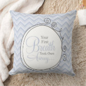 Kinderzimmer-Kissen - Ihr erster Atem nahm unsere Kissen (Decke)
