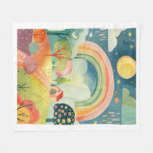 Kinderzimmer-Kunst-Design Babydecke Fleecedecke (Vorderseite (Horizontal))