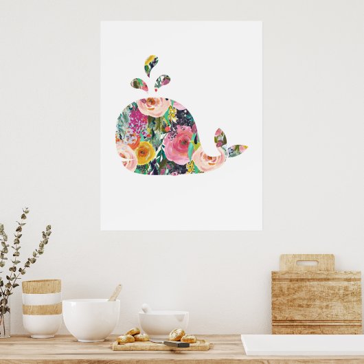 Kinderzimmer-Kunst für Whale Poster (Küche)