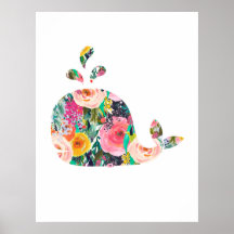 Kinderzimmer-Kunst für Whale