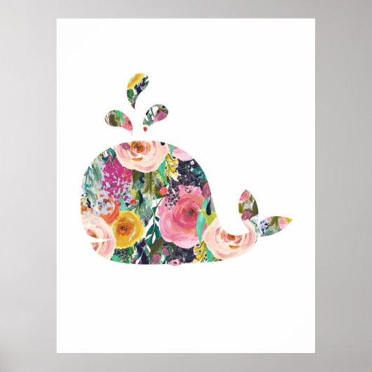 Kinderzimmer-Kunst für Whale Poster (Vorne)
