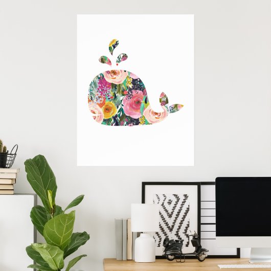 Kinderzimmer-Kunst für Whale Poster (Heimbüro)