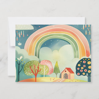 Kinderzimmer-Kunstdesign Postkarte