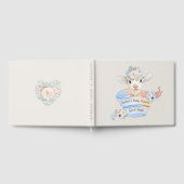 Kinderzimmer Lamb Pink Blue Baby Gästebuch (Voll)