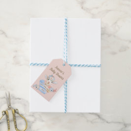 Kinderzimmer Lamb Pink Blue Farm Baby Geschenkanhänger