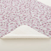 Kinderzimmer Lila Leaf Blumenmuster Sherpadecke (3/4)