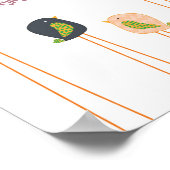 Kinderzimmer Little Bird Wall Art Poster (Ecke)