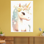 Kinderzimmer mit blühenden Dresden Seepromenade Fr Leinwanddruck (Insitu (Wohnzimmer))