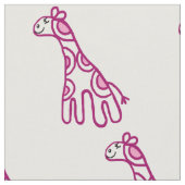 Kinderzimmer mit kleinen rosa Giraffen Stoff (Nahaufnahme)