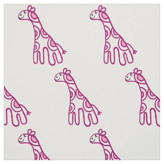 Kinderzimmer mit kleinen rosa Giraffen Stoff (Muster)