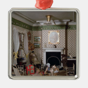 Kinderzimmer mit Spielwaren von "Fräulein Miles" Silbernes Ornament