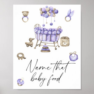 Kinderzimmer mobil - Name für Babynahrung Poster