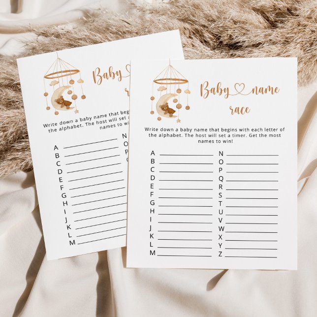 Kinderzimmer Mobile Baby name Race Baby Dusche Spi (Von Creator hochgeladen)