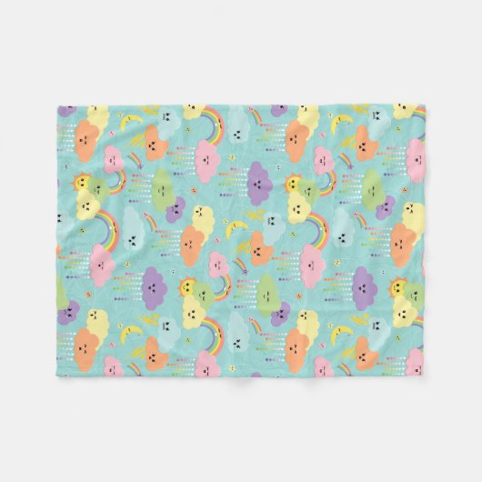 Kinderzimmer Niedlich Cloudy Sky Fleecedecke (Vorderseite (Horizontal))