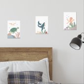 Kinderzimmer Ozeane Tiere Plakat Set von 3 (Schlafzimmer)