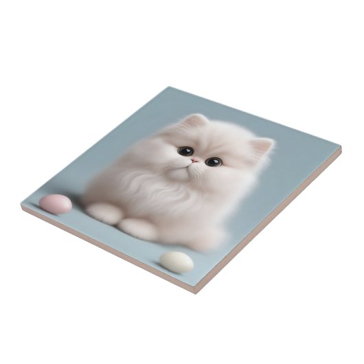 Kinderzimmer Persian Cat Kitten Fliese (Seite)