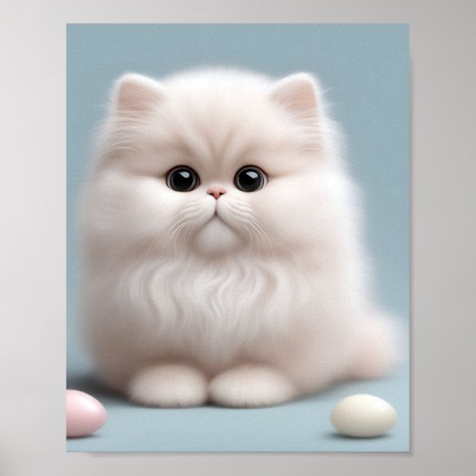 Kinderzimmer Persian Cat Kitten Poster (Vorne)