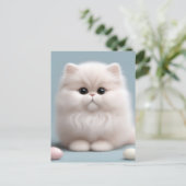 Kinderzimmer Persian Cat Kitten Postkarte (Stehend Vorderseite)